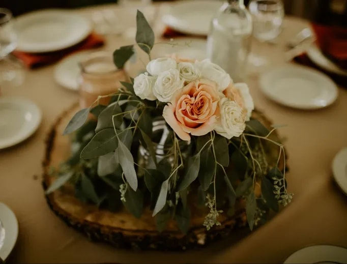 Poppy Flowers: Sleek modern wedding centerpiece flower arrangements