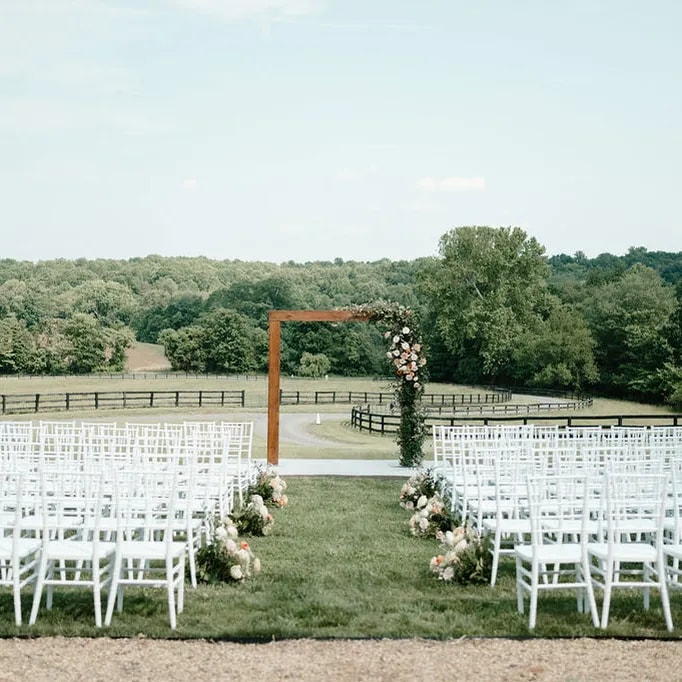 Poppy's Aisle runners floral arrangements for wedding