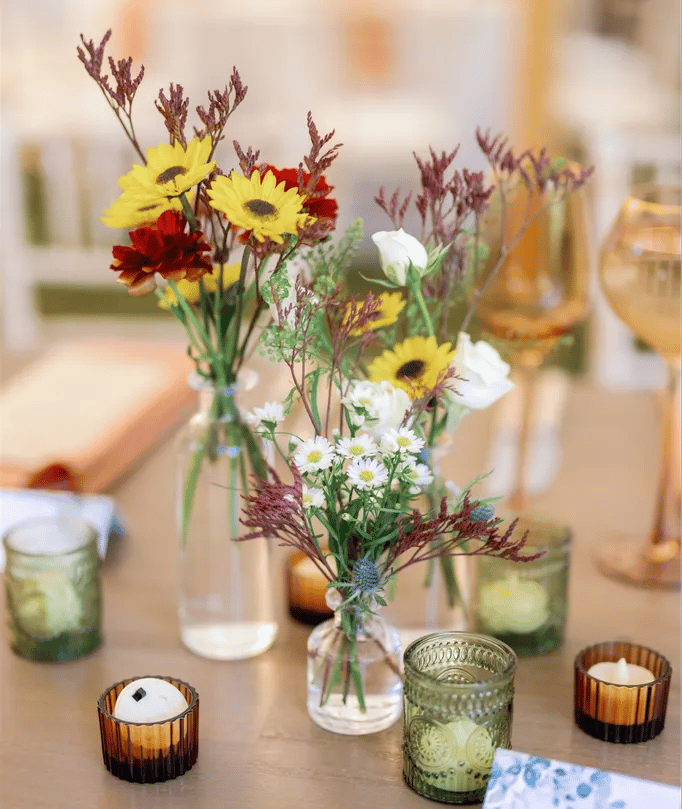 Poppy's Centerpiece floral arrangements for wedding