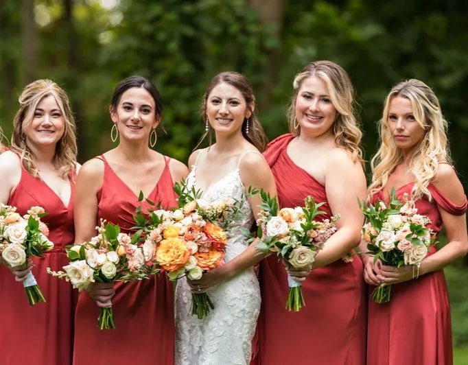 Poppy's Bridesmaid Bouquets floral arrangements for wedding