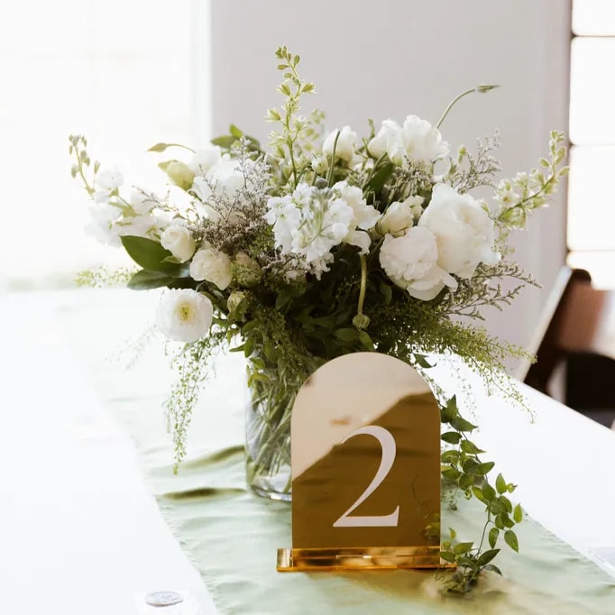 Elevate your reception decor with captivating floral centerpieces