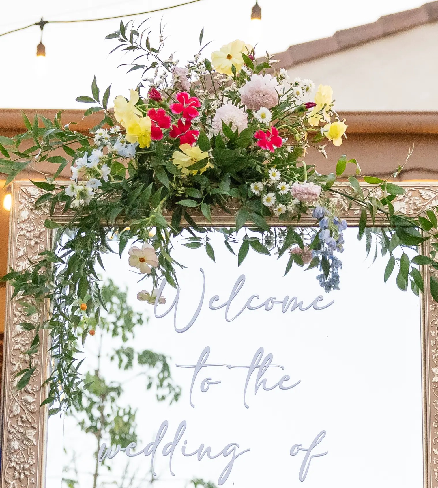 Welcome Sign Florals