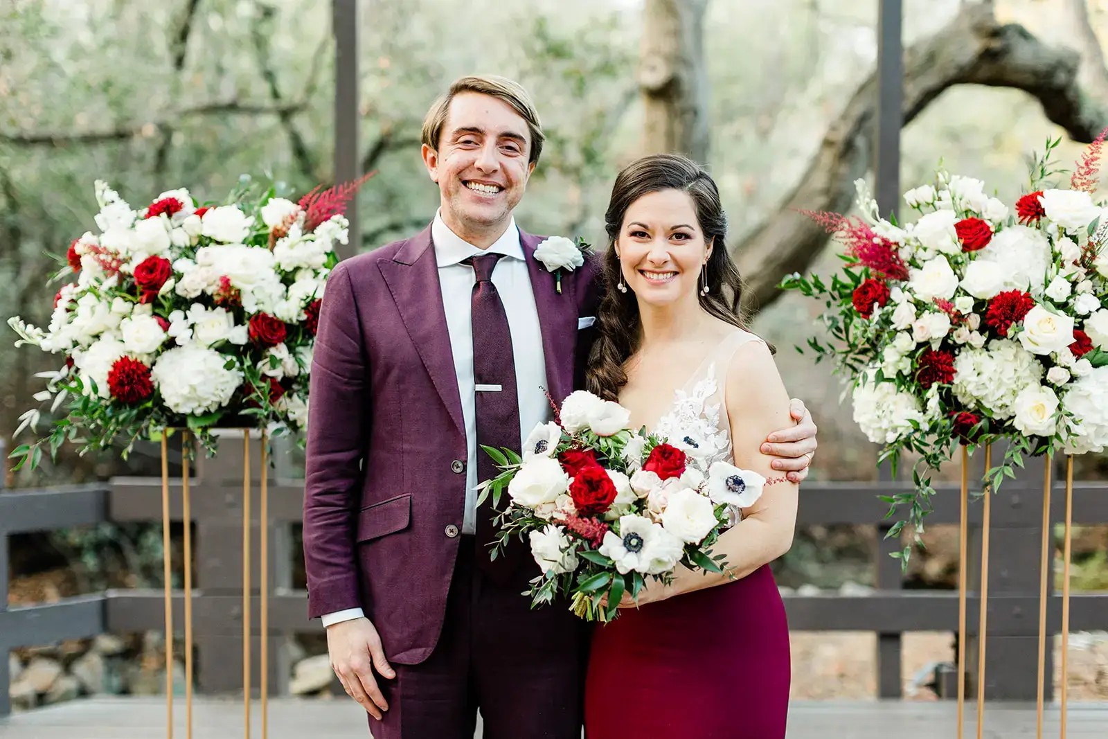 weddingflowers+redandwhiteflowers+losangeles