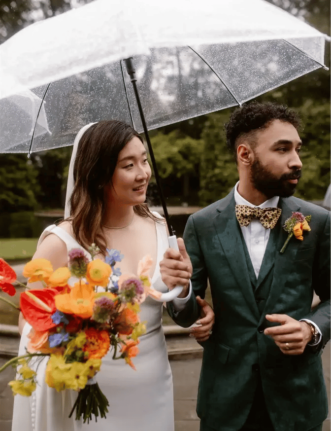 Poppy Flowers - Contemporary floral wedding bouquet