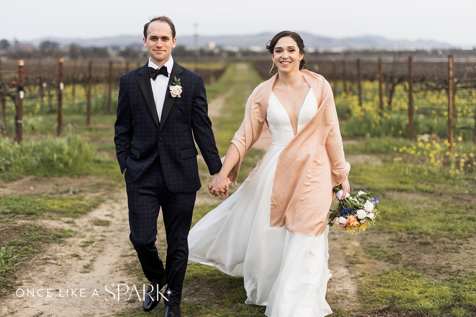 lush wedding flowers + bridal bouquet + Napa 