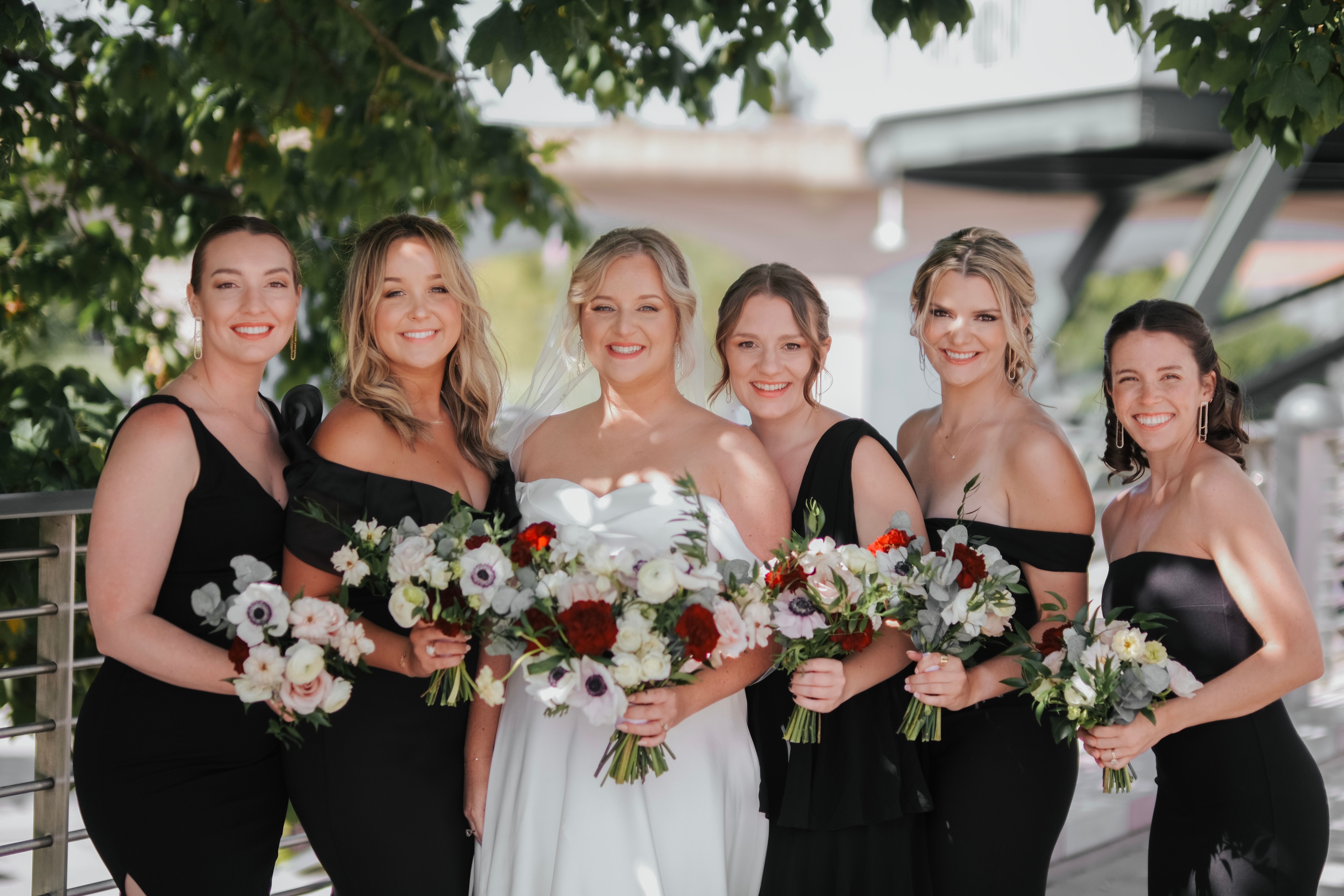 bridal bouquet + bridesmaid bouquets + Knoxville TN